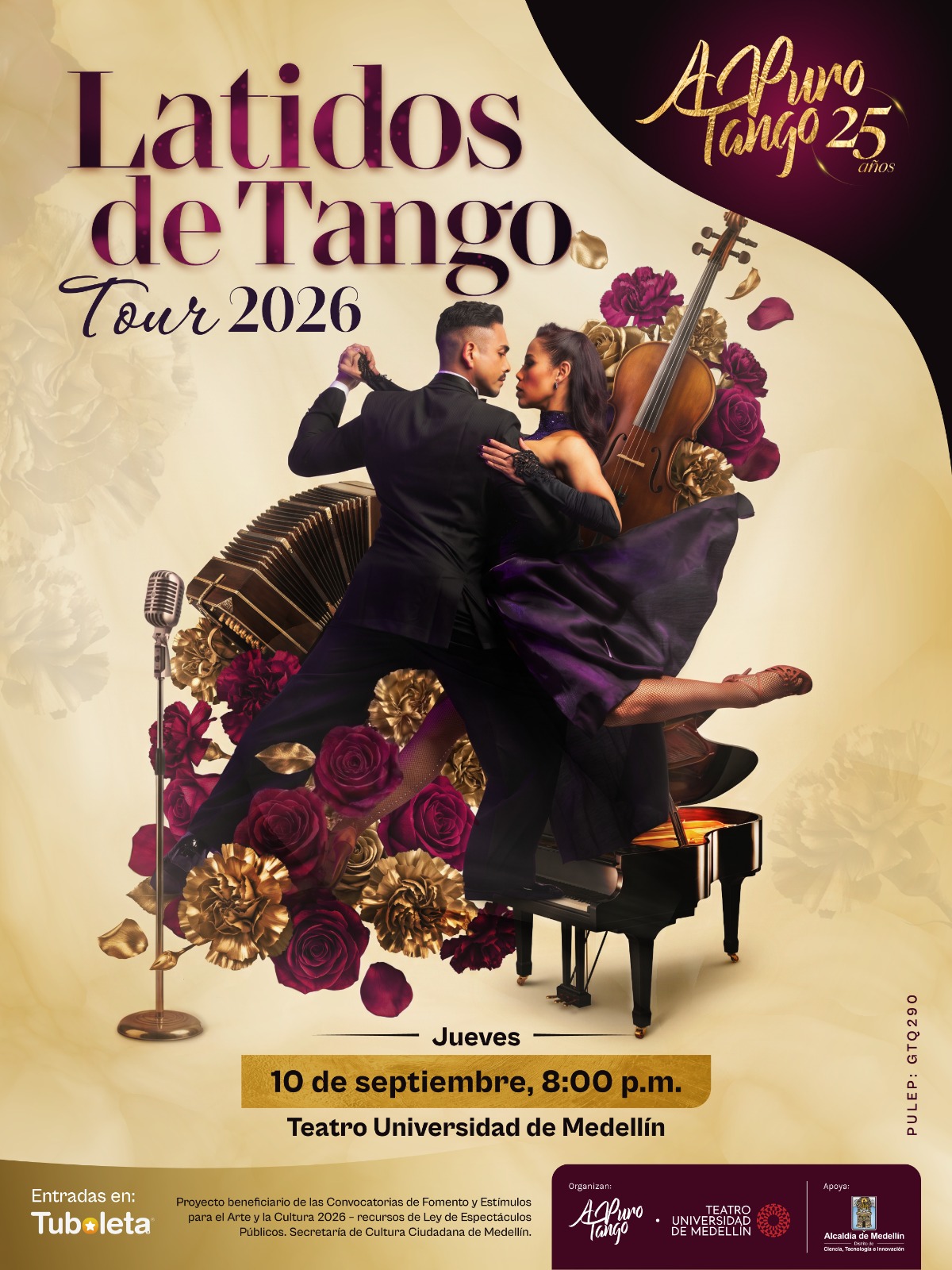A PURO TANGO TOUR 2026 – 25 AÑOS